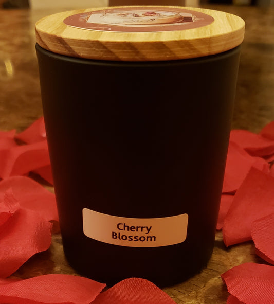 Japanese Cherry Blossom-  Matte Black 8oz